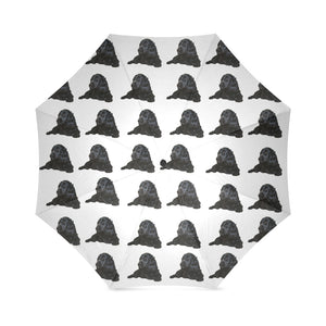 Cocker Spaniel Umbrella - Black on White