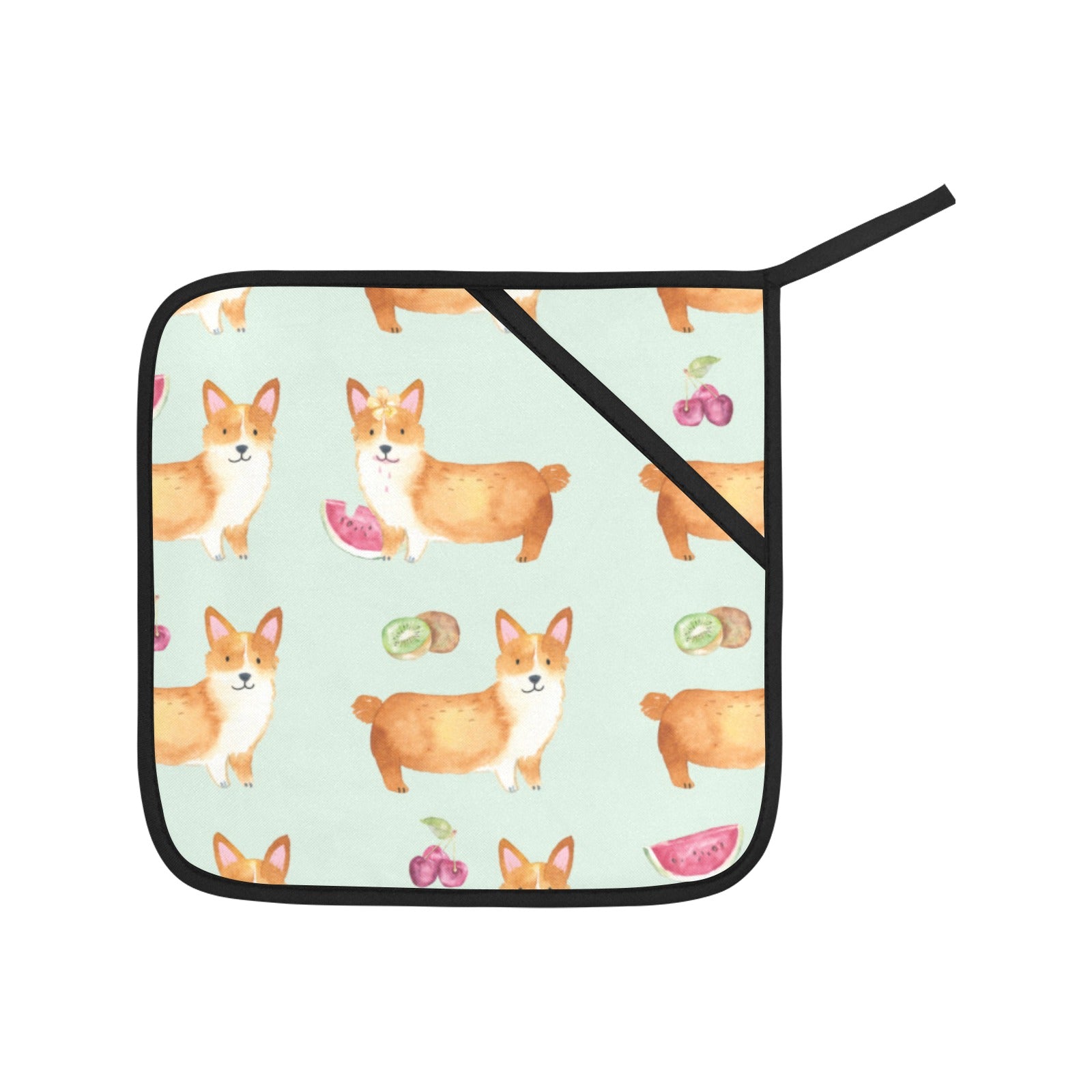 Corgi Fruit Oven Mitts & Pot Holders (Set of 4)