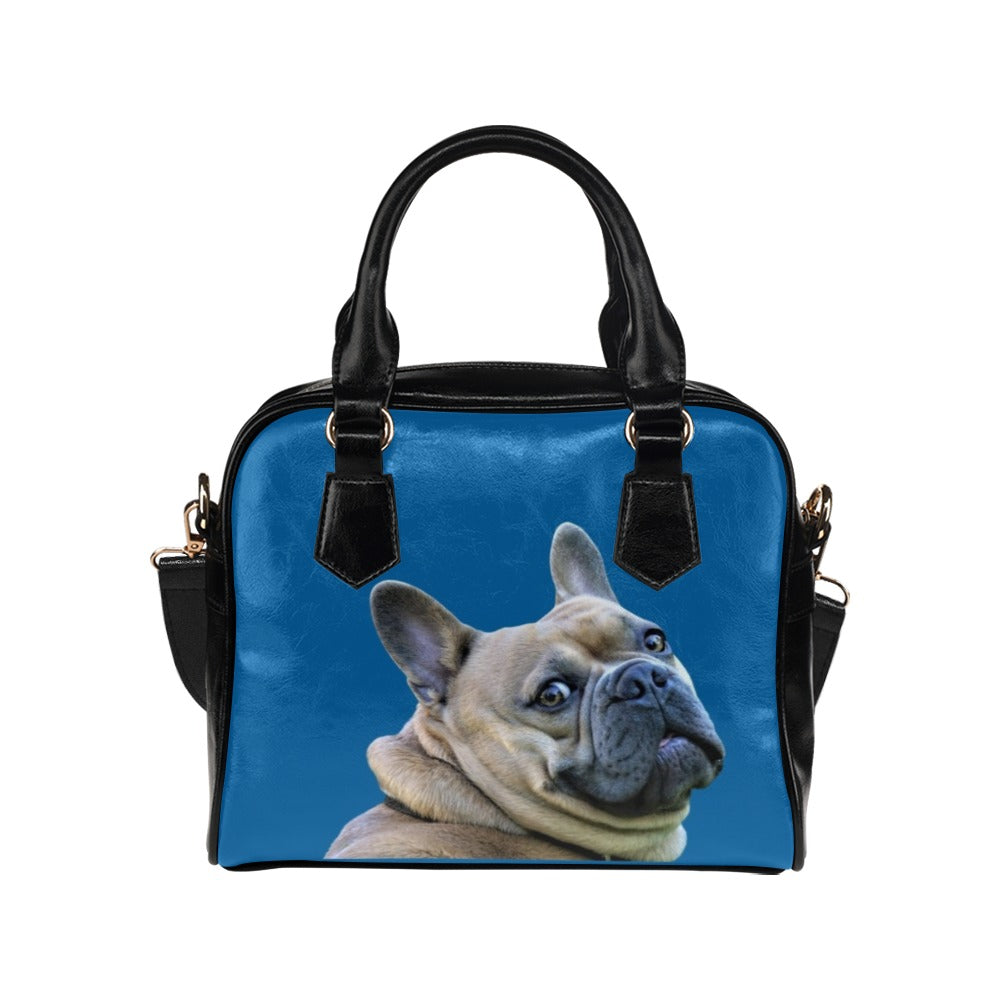 French Bulldog Shoulder Bag - Blue