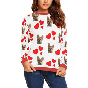Yorkie Hearts Sweatshirt