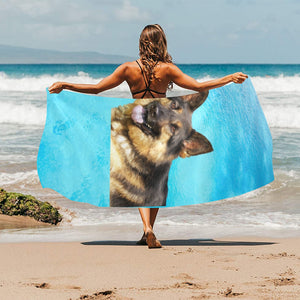 German Shepherd Beach Towel