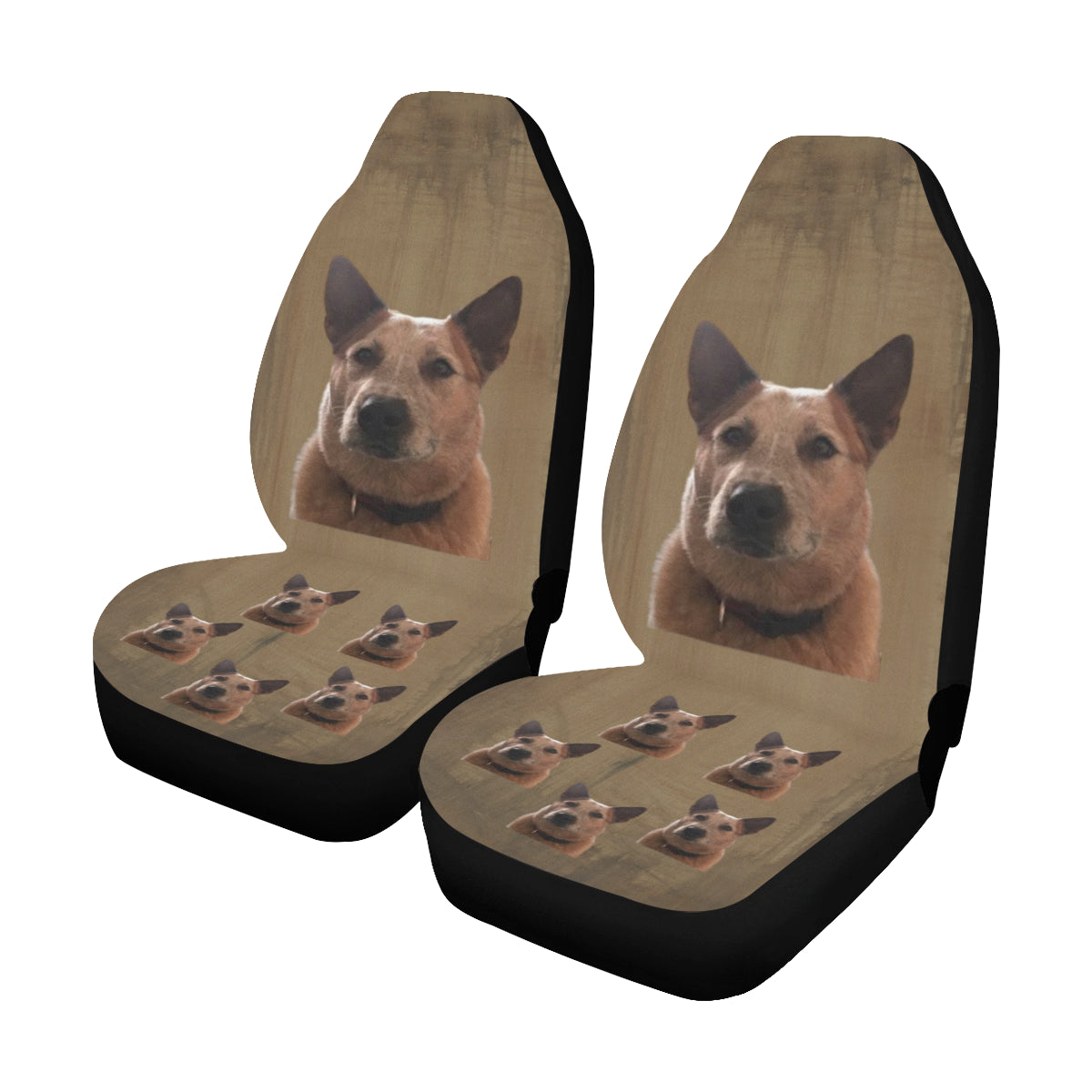 Red Heeler Car Seat Covers (Set of 2)