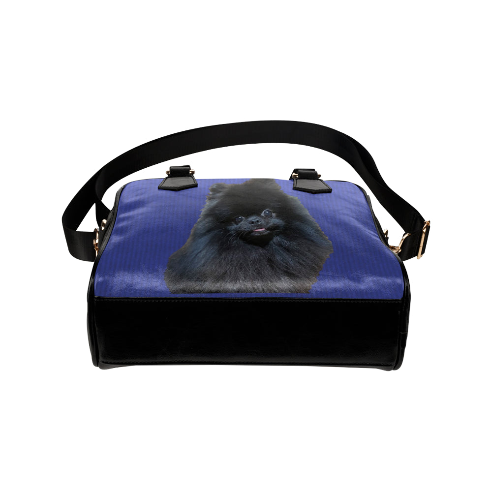 Pomeranian Shoulder Bag - Black Pom