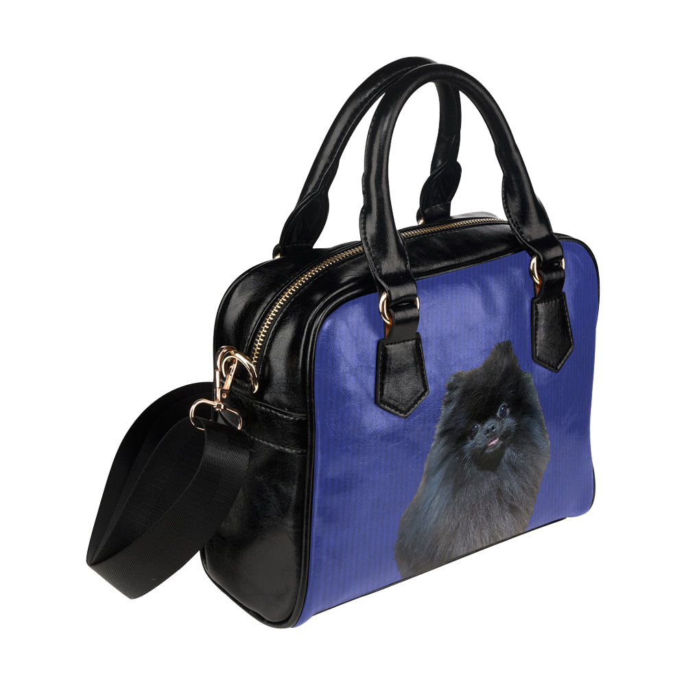 Pomeranian Shoulder Bag - Black Pom