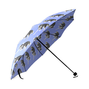 Alaskan Klee Kai Umbrella - Blue