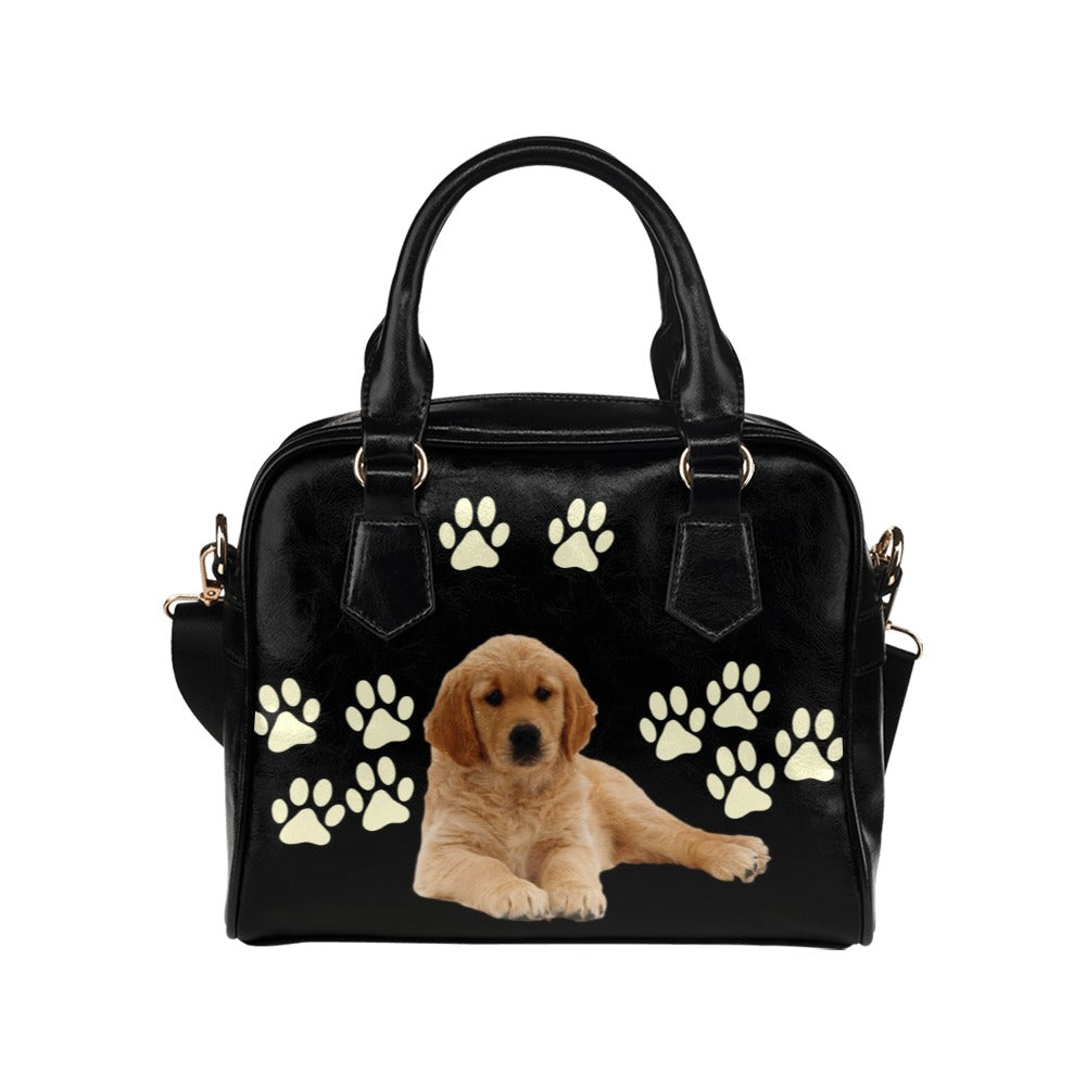 Golden Retriever Puppy Shoulder Bag