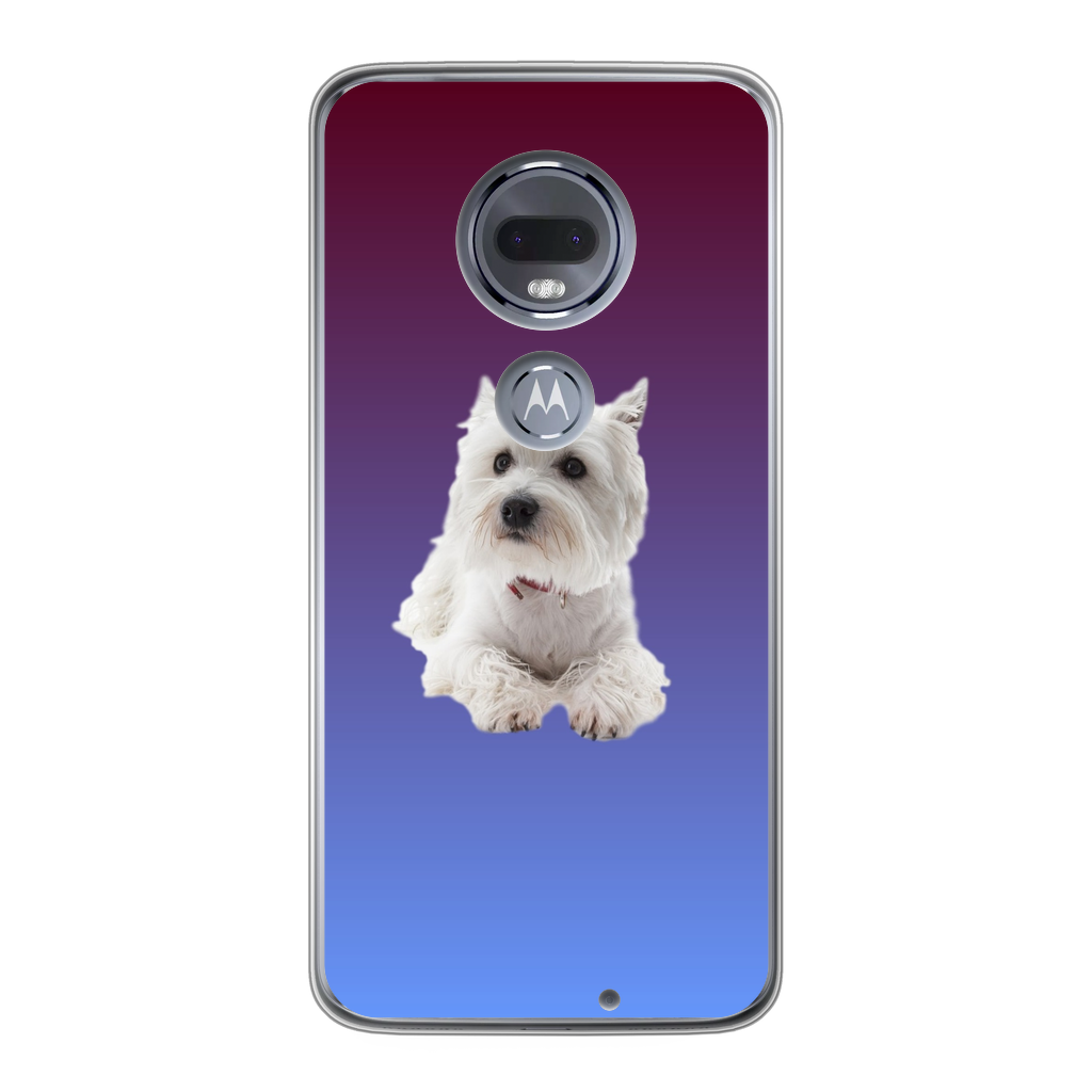 Westie Back Printed Transparent Soft Phone Case