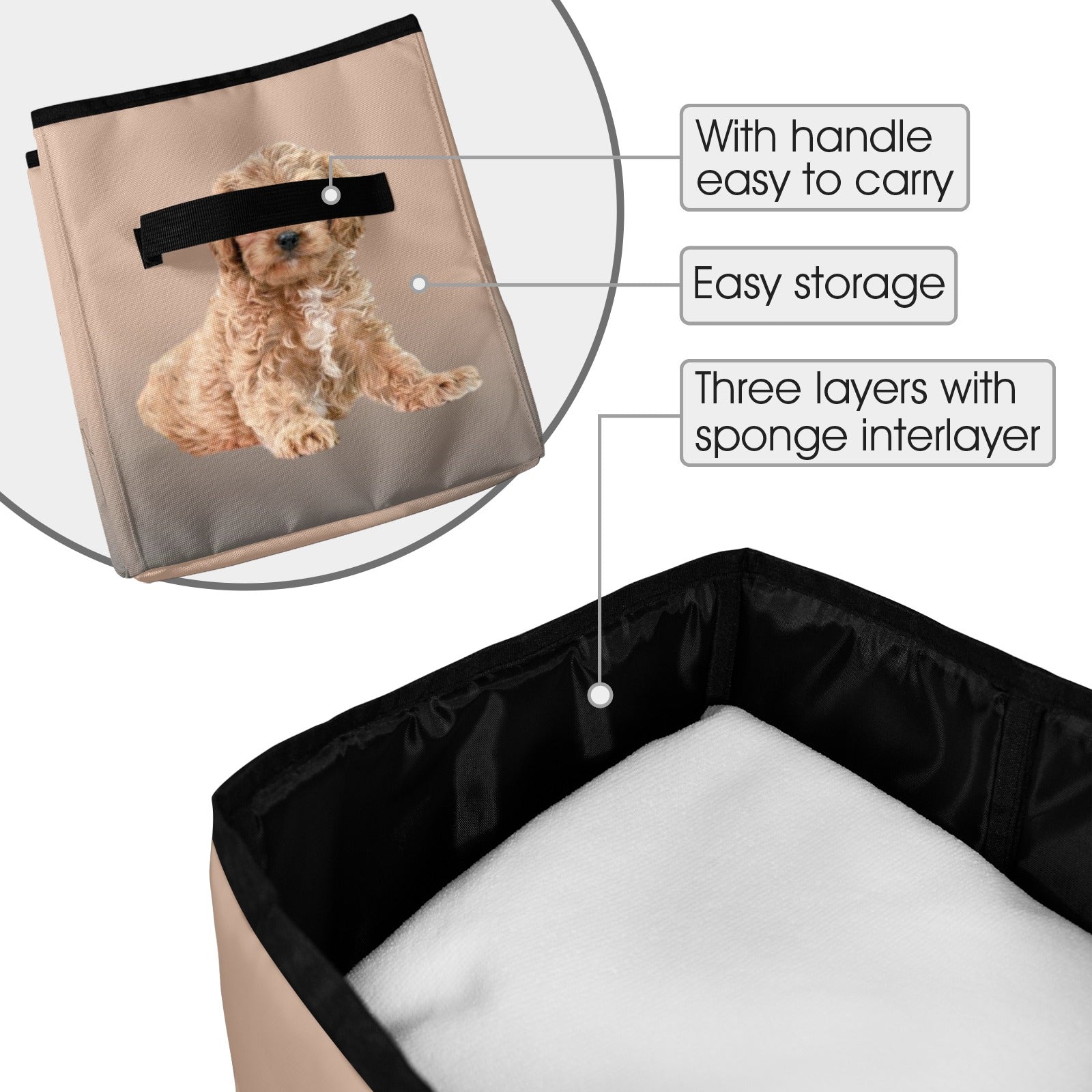 Cavapoo Storage Basket