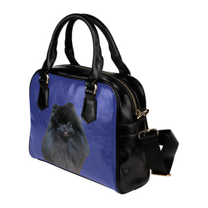 Pomeranian Shoulder Bag - Black Pom