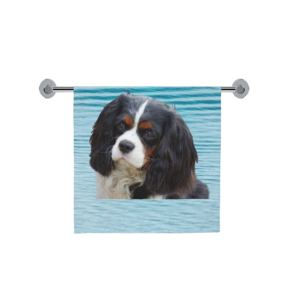 Tri Cavalier King Charles Spaniel Bath Towel