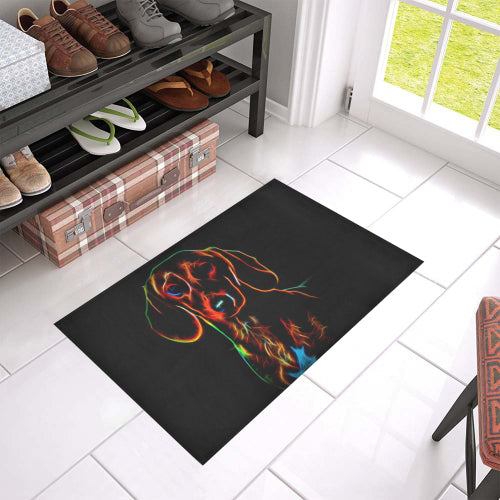 Dachshund Area Rug - Glowing