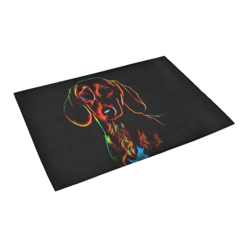 Dachshund Area Rug - Glowing