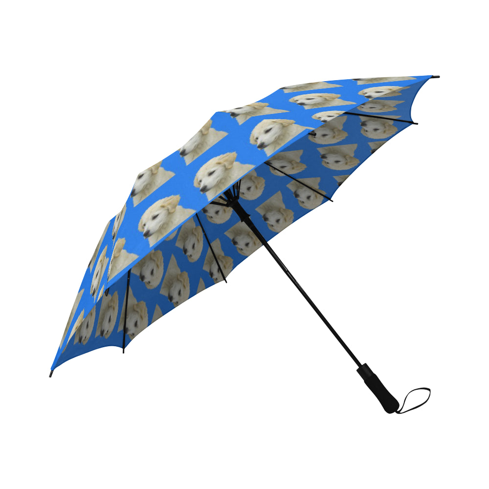 Maremma Umbrella - Blue Semi Automatic