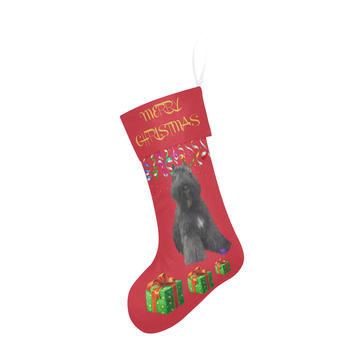 Bouvier des Flanders Christmas Stocking