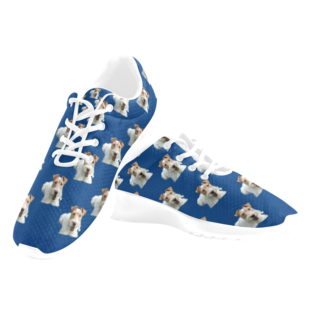 Wire Fox Terrier Sneakers - Blue