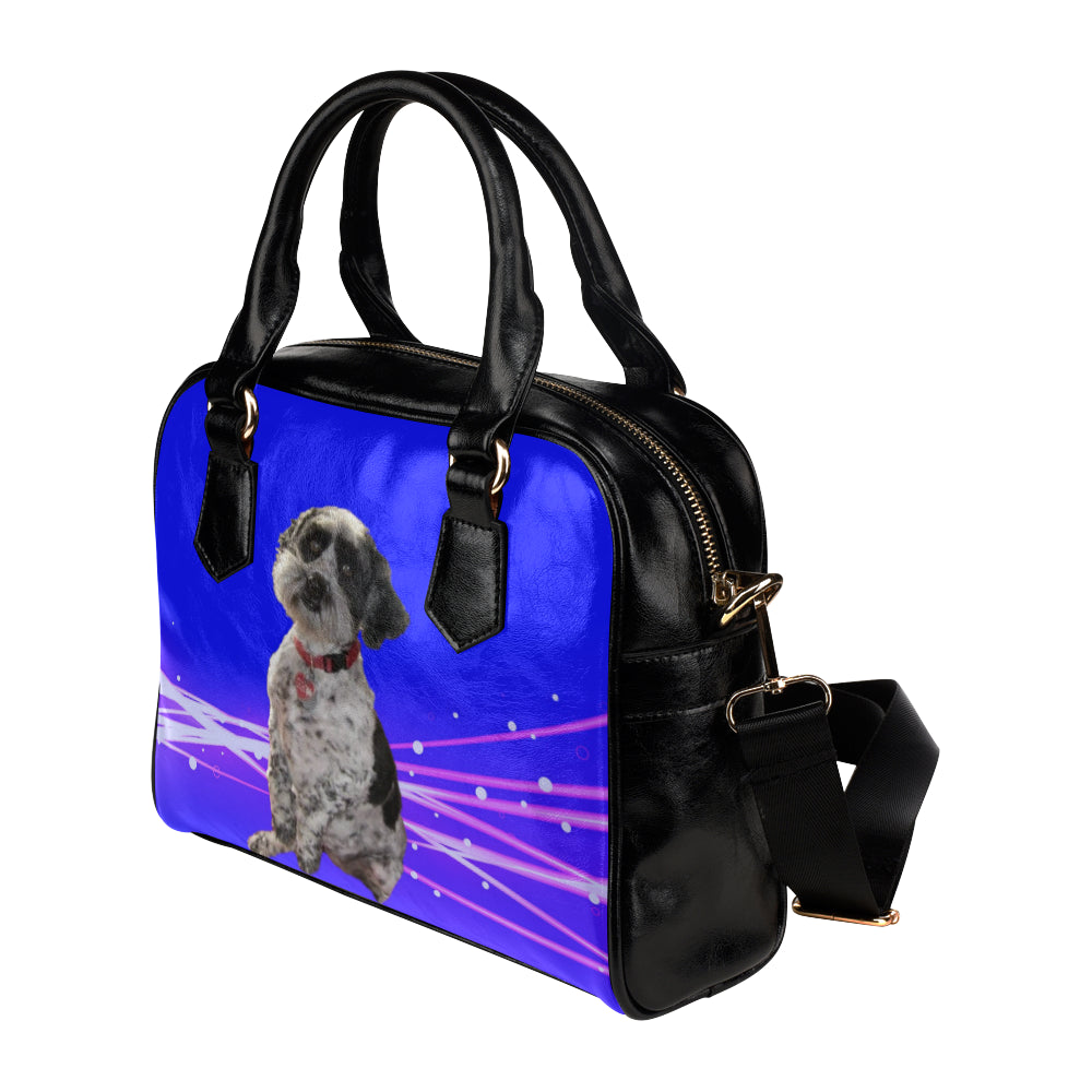 Tibetan Terrier Shoulder Bag - Black & White