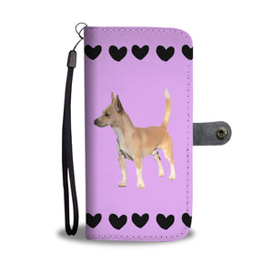 Portuguese Podengo Small Smooth-Haired Phone Case Wallet - Purple