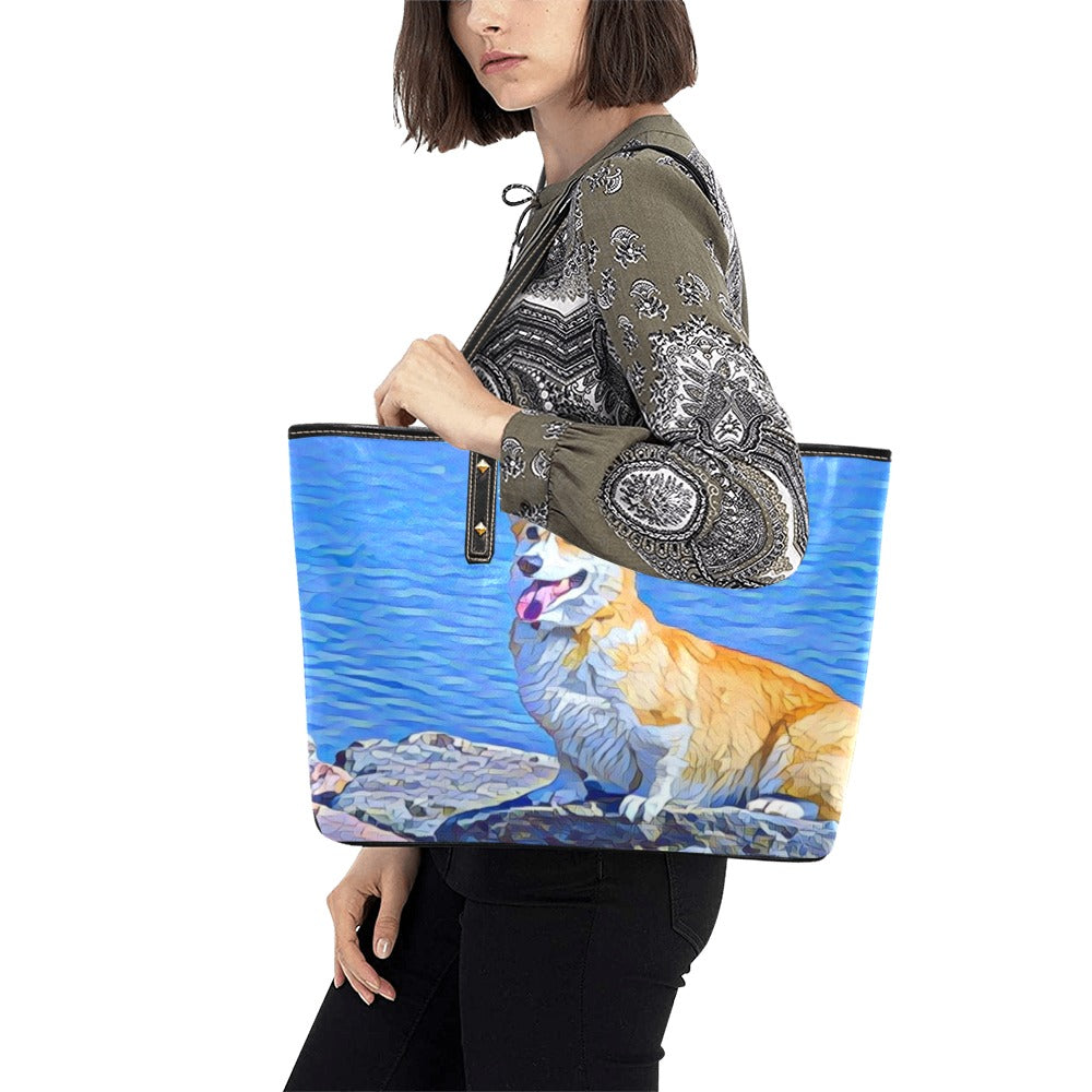 Corgi Tote Bag - Beach