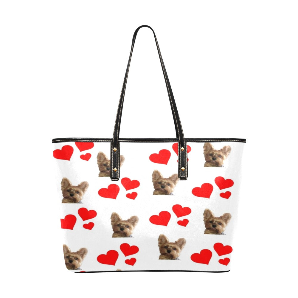 Yorkie Hearts Tote Bag