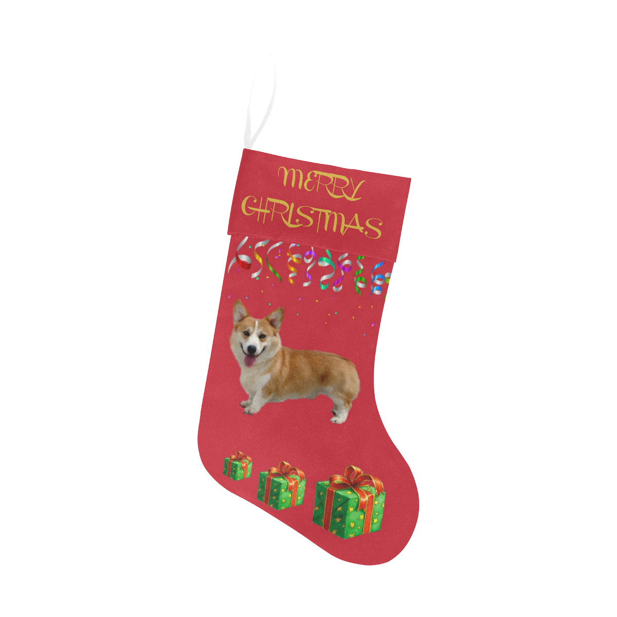 Corgi Christmas Stocking