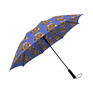 Lhasa Apso Umbrella - Blue