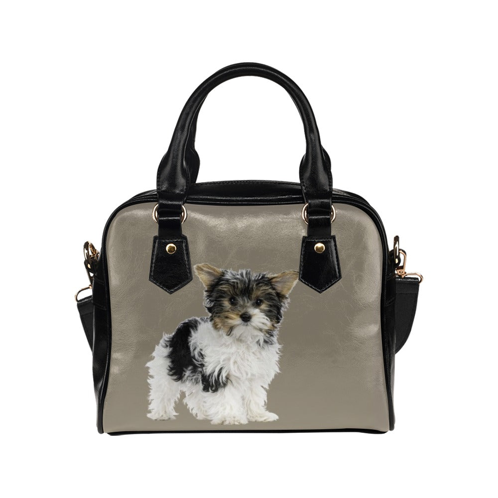 Biewer Terrier Shoulder Bag - Tan