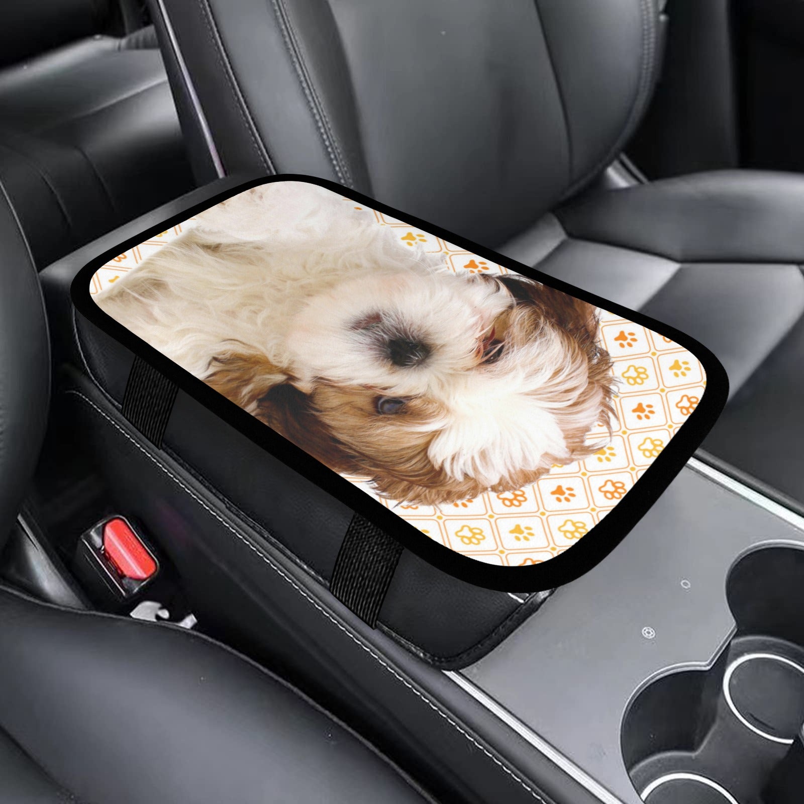 Shih Tzu Car Console Cover