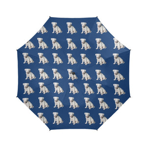 Staffie Puppy Umbrella - White