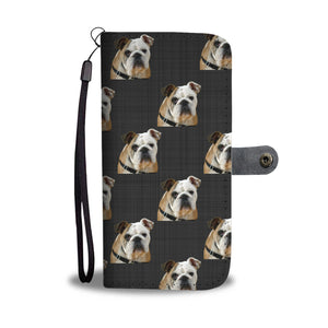 Bulldog Phone Case Wallet -English multi