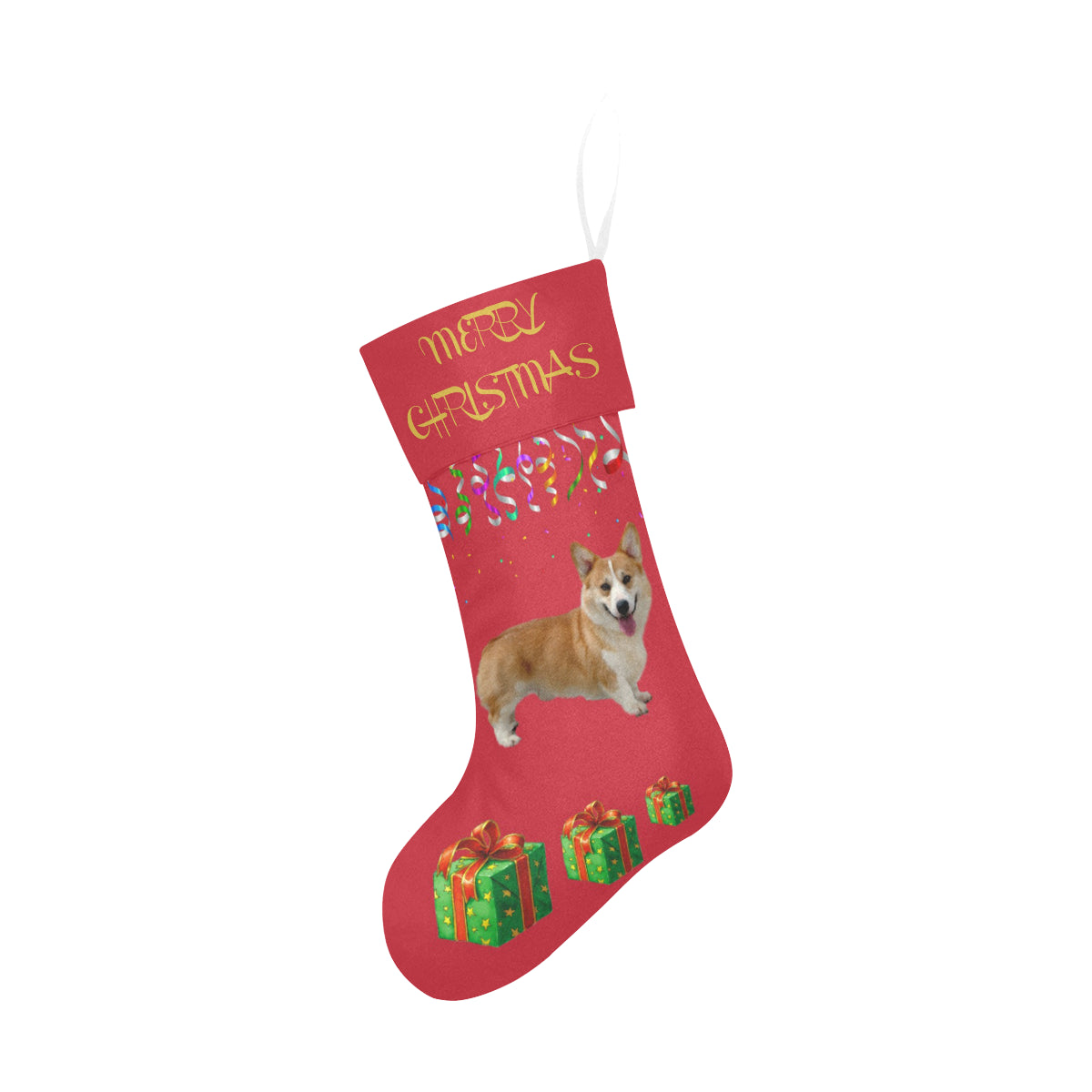 Corgi Christmas Stocking