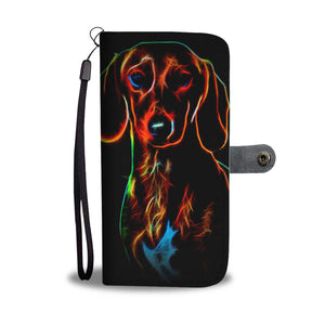 Dachshund Phone Case Wallet - Colorful