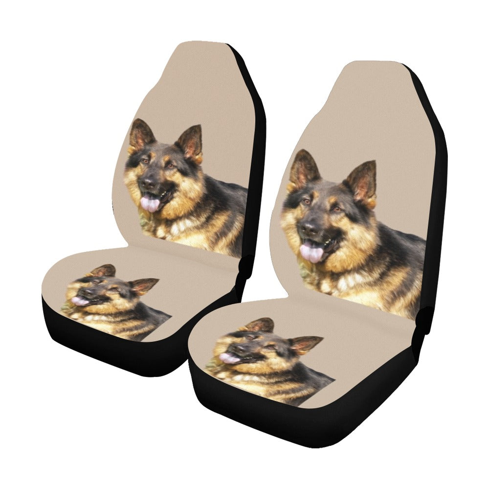 German Shepherd Car Seat Covers (Set of 2) - Beige