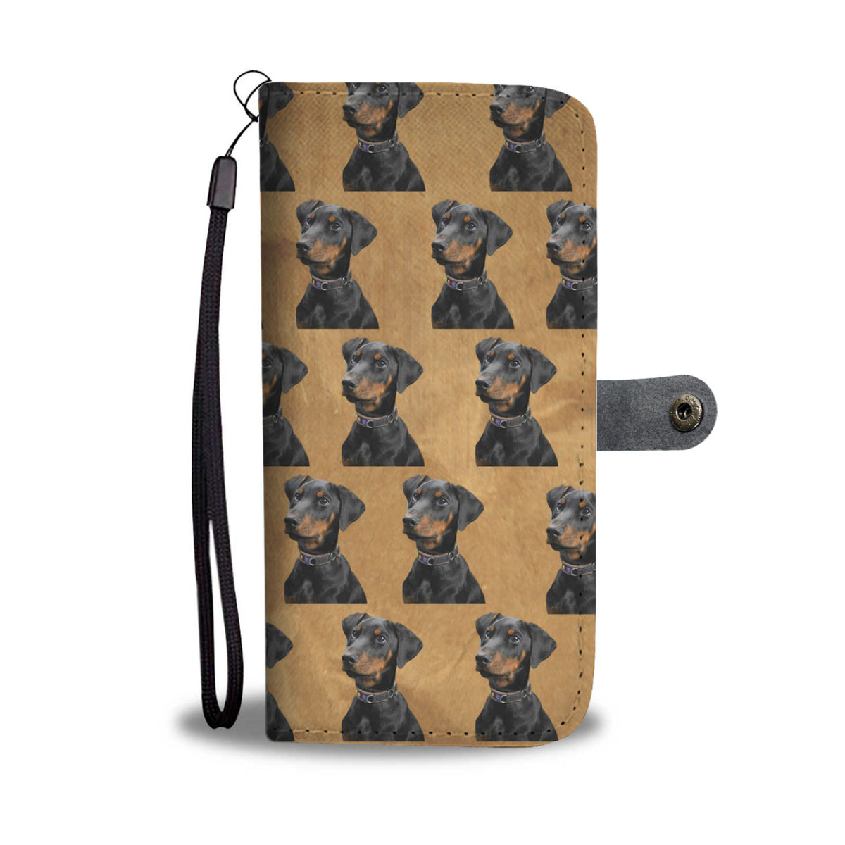 Doberman Phone Case Wallet