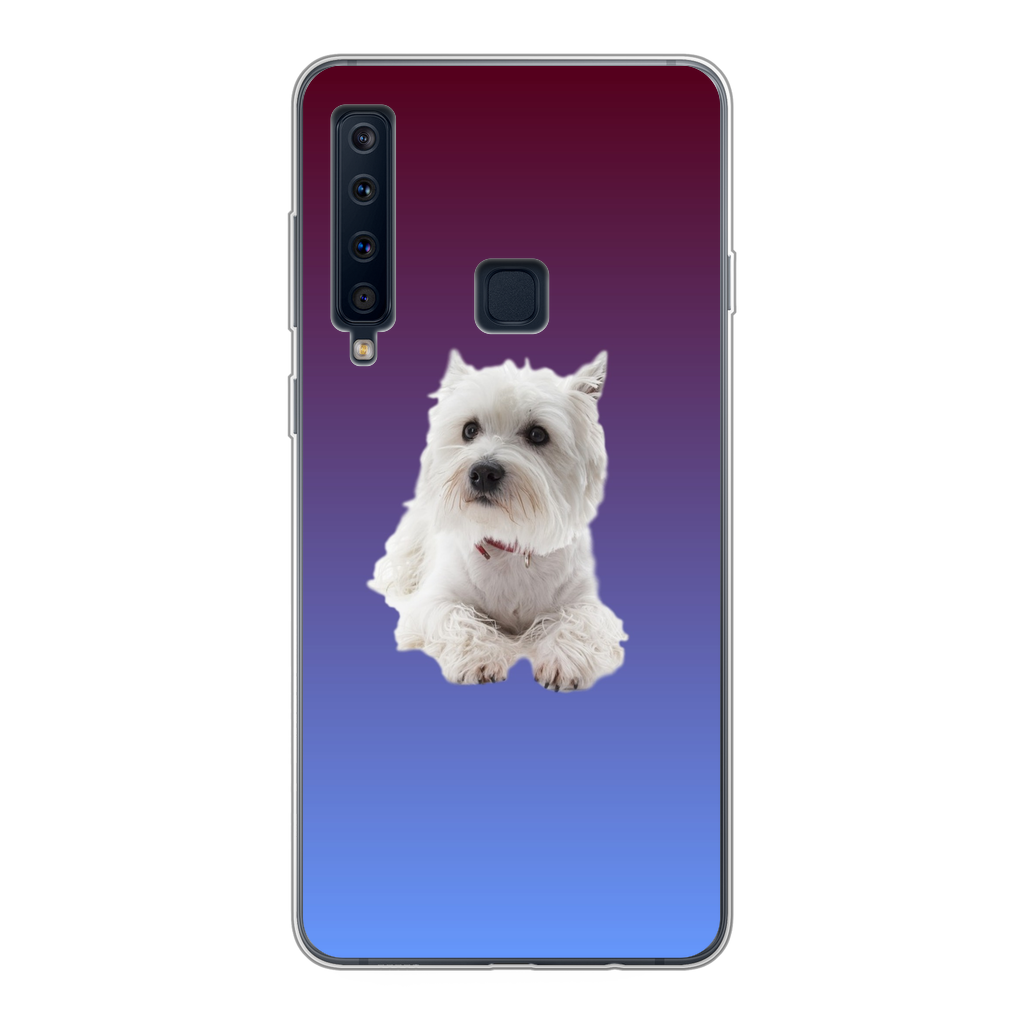 Westie Back Printed Transparent Soft Phone Case