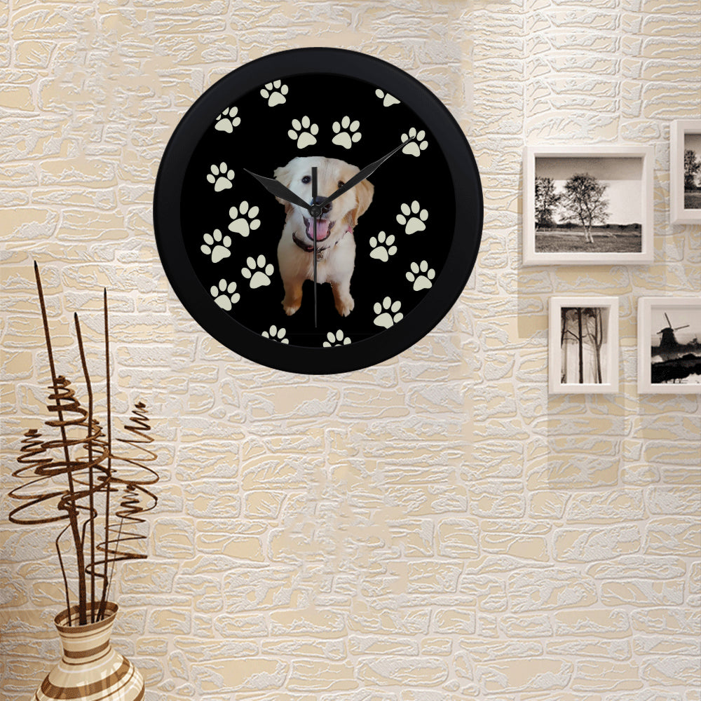 Golden Retriever Clock