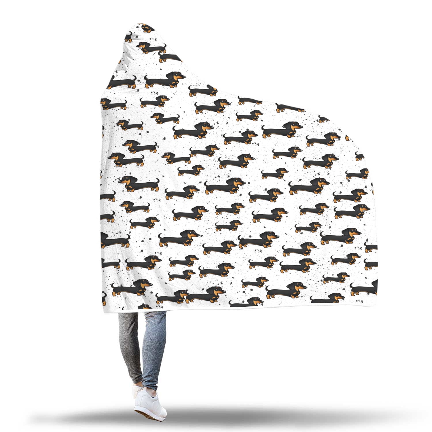 Dachshund Hooded Blanket