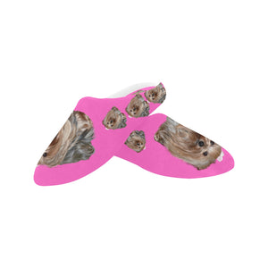 Nicole's Yorkie Slippers - Pink All