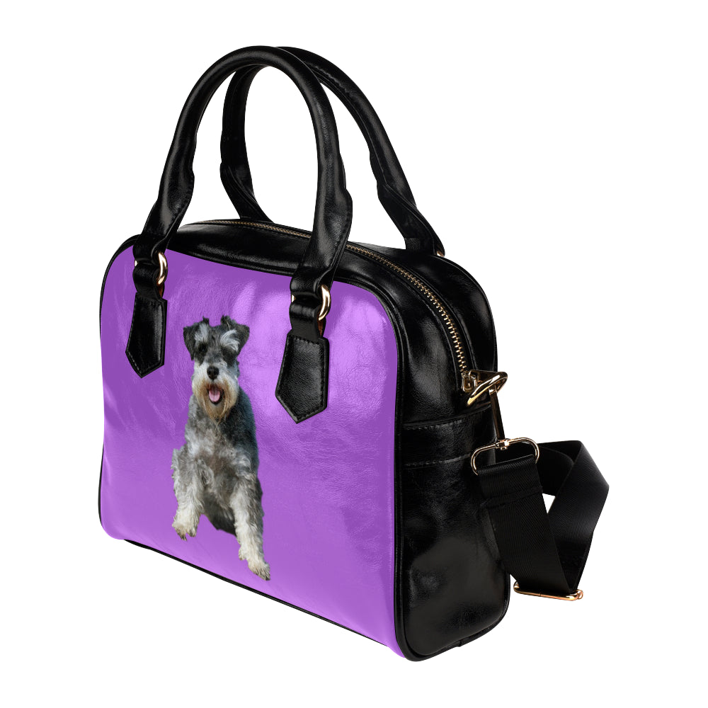 Schnauzer Shoulder Bag - Purple