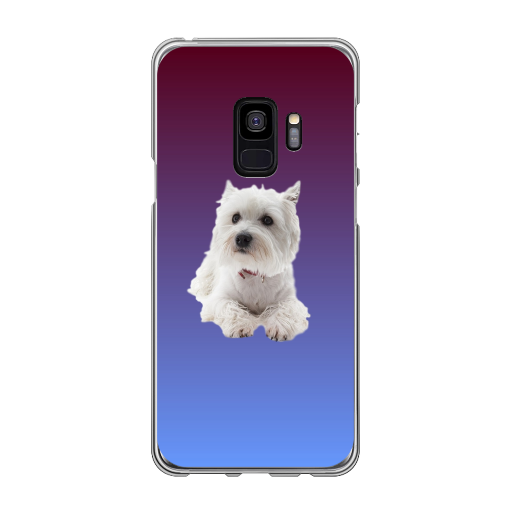 Westie Back Printed Transparent Soft Phone Case