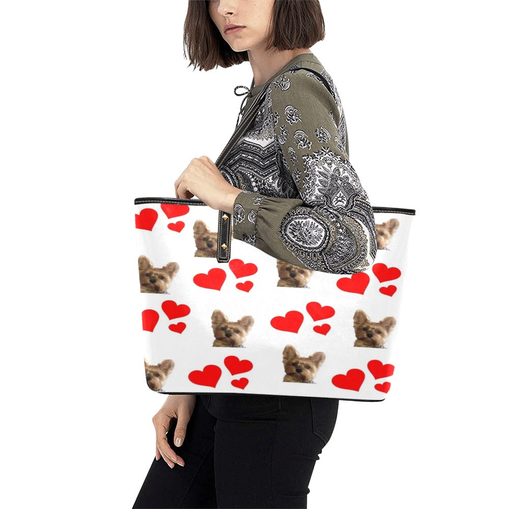 Yorkie Hearts Tote Bag