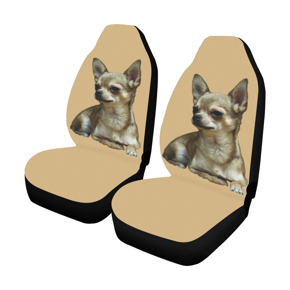 Chihuahua Car Seat Cover (Set of 2) - Tan