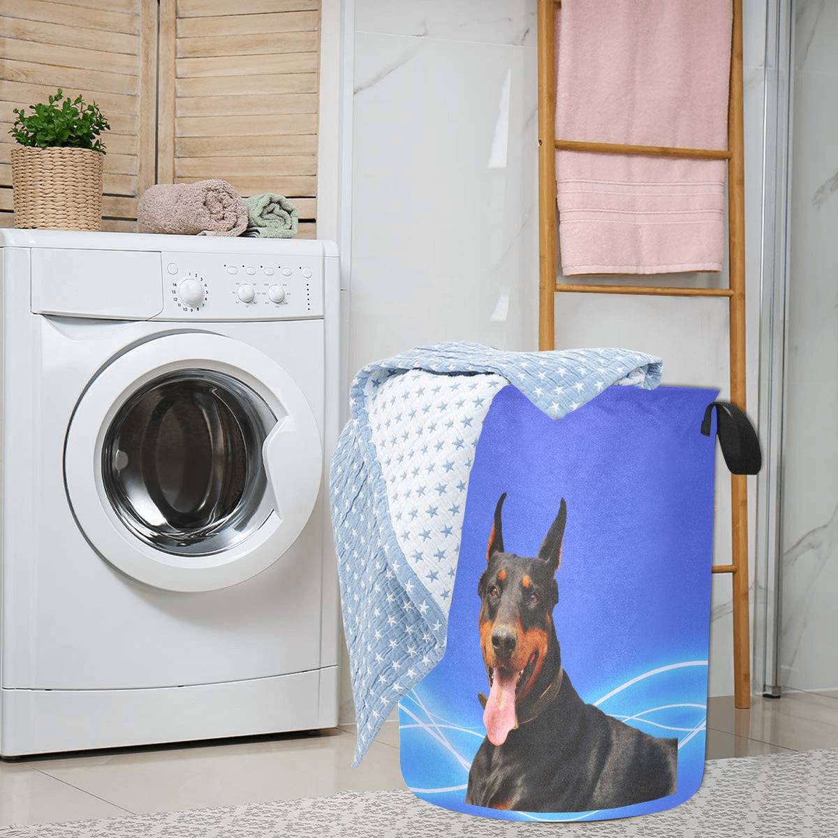 Doberman Laundry Basket