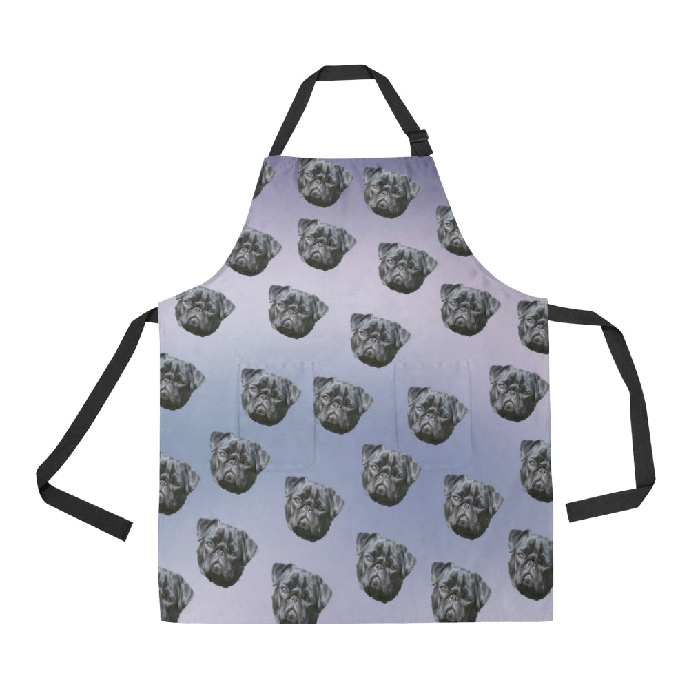 Black Pug Apron