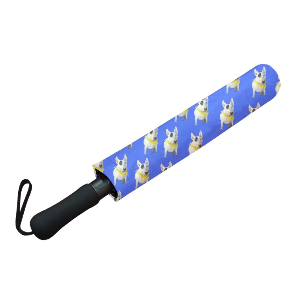 Bull Terrier Umbrella - Blue