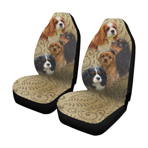 Cavalier King Charles Spaniel Car Seat Covers -4 (Set of 2)