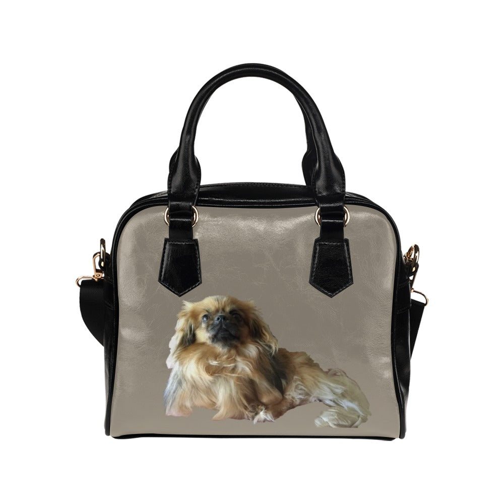 Tibetan Spaniel Shoulder Bag - Tan