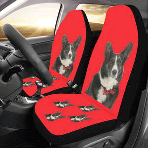 Cardigan Corgi Car Seat Covers (Set of 2) - Red
