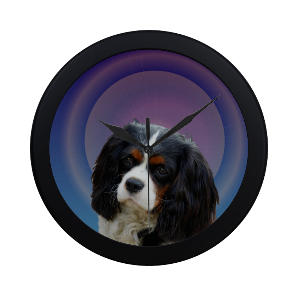 Cavalier King Charles Spaniel Clock - Tri