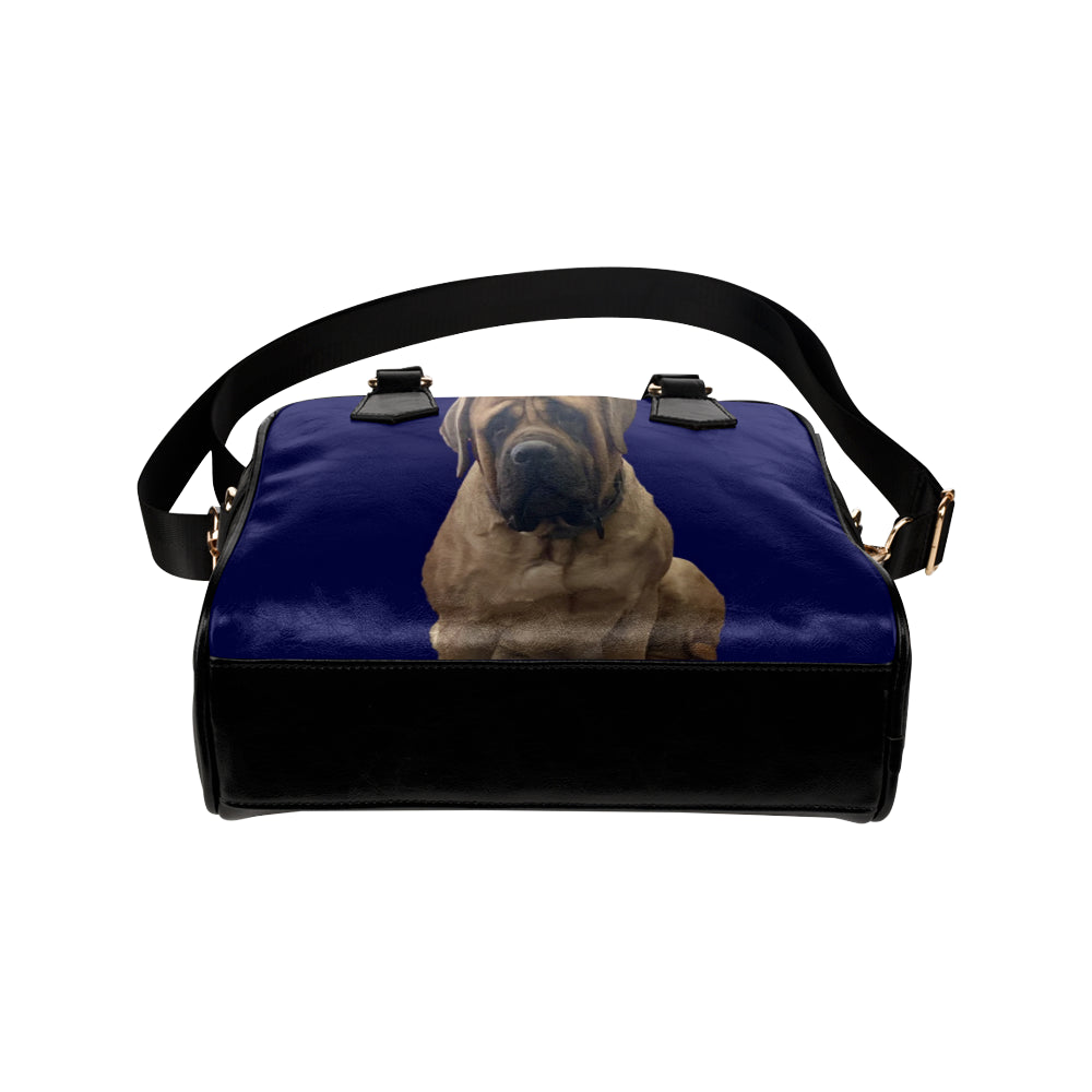 English Mastiff Shoulder Bag - Blue