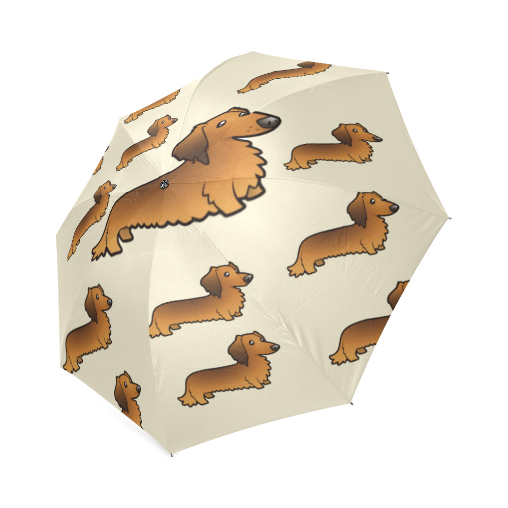 Dachshund Umbrella - Long Hair Cartoon